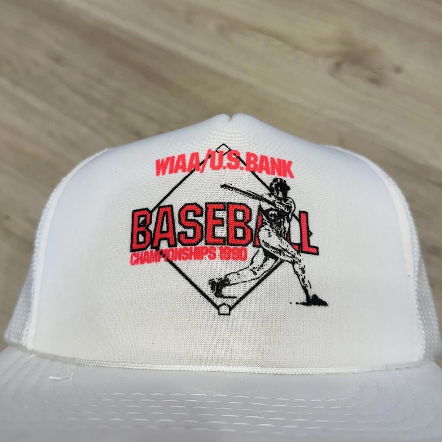 Vintage Wiaa Us Bank Baseball Championship 1990 Youngan Strapback Hat Washington